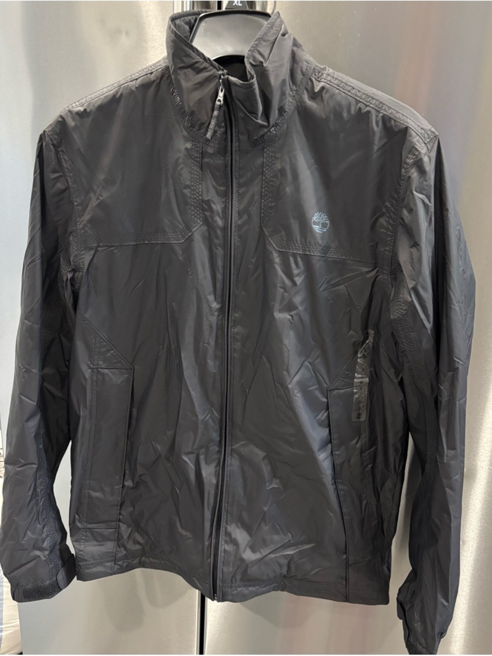 Timberland Men's Black Full-Zip Windbreaker Jacket